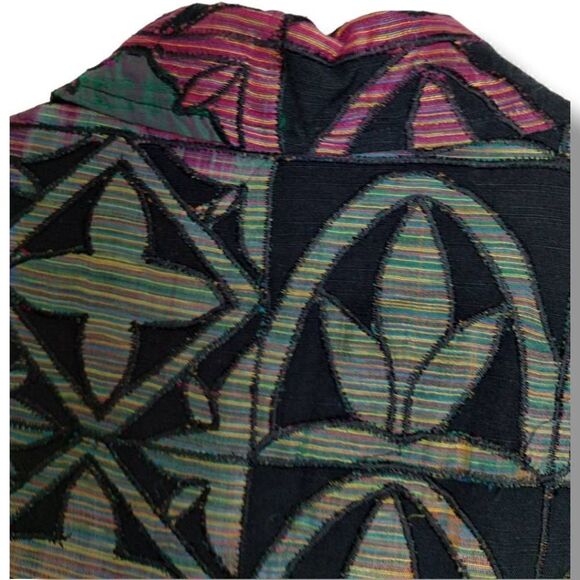 Vtg Chicos Womens Jacket Sz. 10 Colorful Embroidered Button Front Floral Lined - Picture 9 of 11